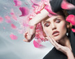 Foto: Woman beauty face spa close up portrait Woman beauty face spa close up portrait