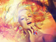 Foto: color face woman color face woman