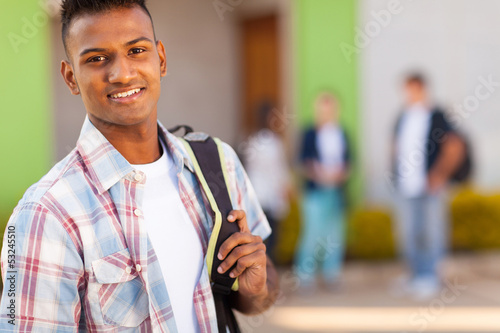 Photo: male indian high school student male indian high school student