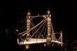 Albert's bridge at night, London