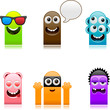 happy cute monsters set 2