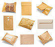 Photo: mail package envelope box used open postal mail package envelope box used open postal