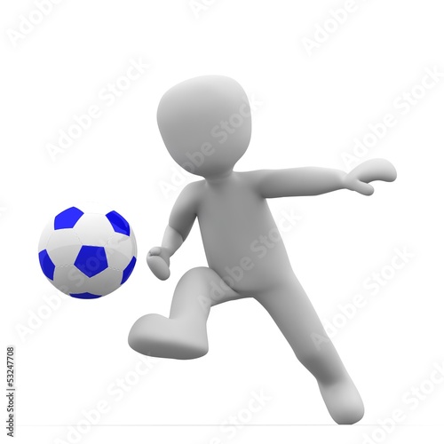 Illustration: Shoot blue ball Shoot blue ball