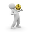 Illustration: Soccer player yellow Soccer player yellow