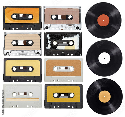 Photo: music audio tape vynil vinyl vintage music audio tape vynil vinyl vintage
