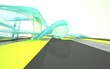 Illustration: Stunning bright architectural background Stunning bright architectural background