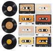 music audio tape vynil vinyl vintage