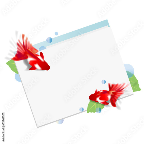 Vector: 金魚のカード 金魚のカード