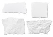 Photo: white paper ripped message background white paper ripped message background