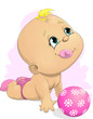 baby and ball