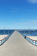 Sea bridge in Palanga, Lithuania, Europe.