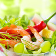 Scampi Salat mit Chili und Olivenkraut