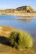 Embalse en las Bardenas Reales, Navarra. España.