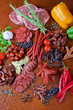 Photo: meat and sausages meat and sausages