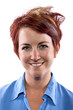 portrait of a young redhead woman
