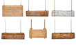 wooden sign background message rope hanging