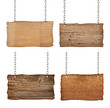 wooden sign with chain hanging background message