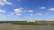 Panorama city of Omsk on the Irtysh River. Russia.
