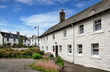 Row of white painted cottages in Kirkcudbright