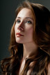 beautiful girl with wavy hair