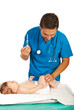 Pediatrician vaccine baby