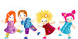 vector happy kids