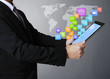 Photo: touch screen ,touch- tablet in hands touch screen ,touch- tablet in hands