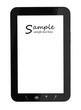 Tablet computer with food icons