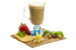 Coffee Late with Flower, mint, star-anise and cinnamon