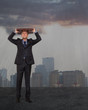 Businessman with briefcase