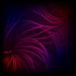 Abstract pattern with glowing lines