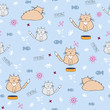 cats seamless pattern