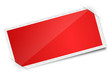 Etikett leer rot