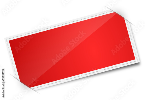 Vector: Etikett leer rot Etikett leer rot