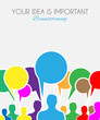 Worldwide communication and social media concept art.