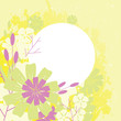 frame design with flowers