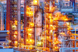 Refinery at night