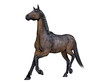 Illustration: Brown horse - 3D render Brown horse - 3D render