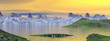 Sunset landscape - 3D render
