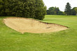 Bunker on golf course