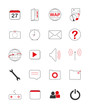 Vector: Icons Handy App Phone Smartphone Tablet Web 7 rot Icons Handy App Phone Smartphone Tablet Web 7 rot