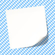 White Stick Note Octoberfest Pattern Light Blue