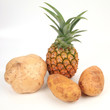 Pineapple, potato, yam