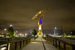Grue titan sur l'île de Nantes de nuit 4