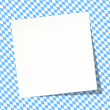 Octoberfest Pattern White Stick Note Light Blue