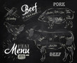 Chalk Illustration of a vintage graphic element