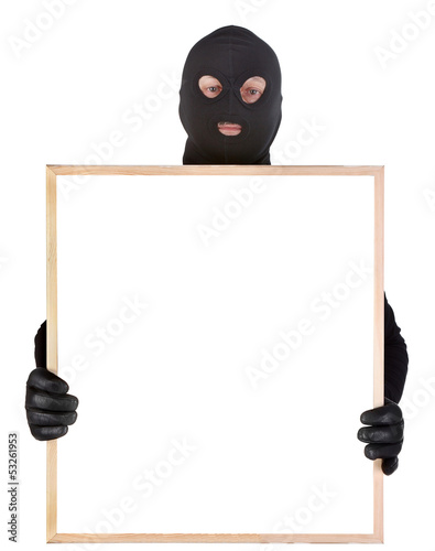Photo: bandit with empty frame bandit with empty frame