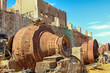 hoppers rusty old iron ore