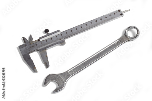 Photo: Tool on the white background Tool on the white background