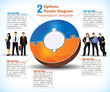 Vector: Two sided puzzle diagram Two sided puzzle diagram